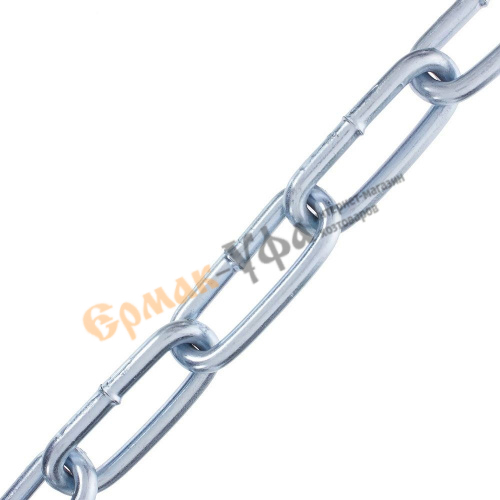 Цепь длиннозвенная сварная цинк DIN 5685/С D2 3мм-60м, 1/1