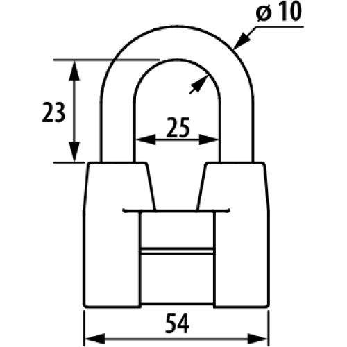 Замок навесной ВС2-4А, d-10мм, Чебоксары, 1/20