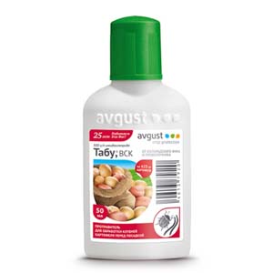 Средство от вредителей обработки клубней картофеля ТАБУ 50мл концентрир. протравитель против проволочника и колорад. жука avgust, 1/50