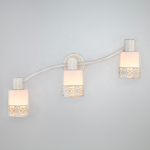 Светильник настенный Eurosvet Silvia 20025/3 белый с золотом