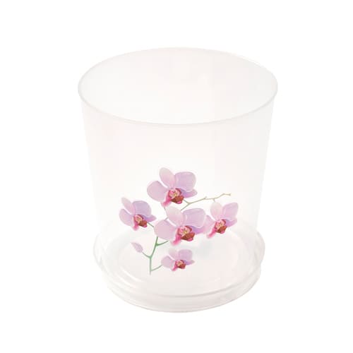 Горшок для цветов 1,2л для орхидеи с поддоном, , Альтернатива, м1603, 5/20