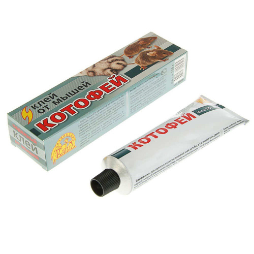 Средство от мышей Клей от мышей Котофей 135гр, 4/50