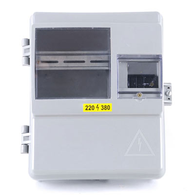 Корпус для счетчика КДЕ-1 с динрейкой, пластик, 1/10