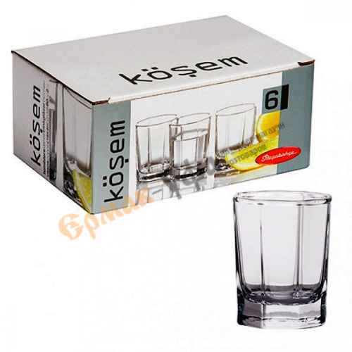 Стопка 60мл, рюмка, КОШЕМ 6шт/уп, водка, Pasabahce, 41070В, 1/12
