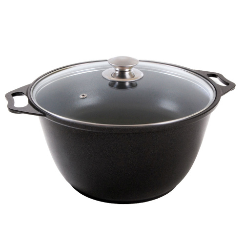 Кастрюля 4,0 л, со стеклянной крышкой, к41а KUKMARA, 1/3