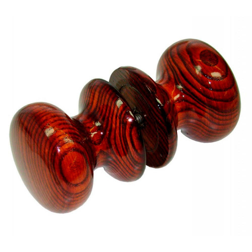 Ручка стяжка круглая дерево, красное дерево, 1/24