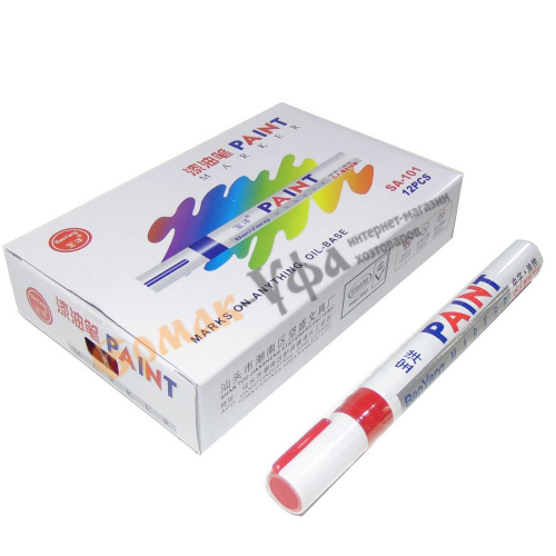 Маркер-краска красный, 12/1296