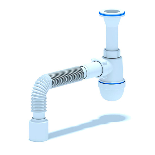 Сифон 1 1/2 40*50 АНИ С0510 с гофрой, 1/35