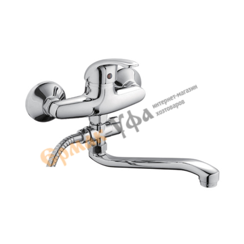 Смеситель для ванны LEDEME 2129-В шар 40 мм 2129-В длинный излив 300 мм, карт. 40мм. , 1/10