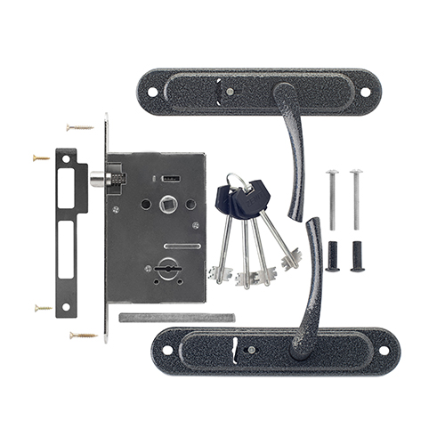 Замок врезной 3В9. 009/17, серебро, 1/10