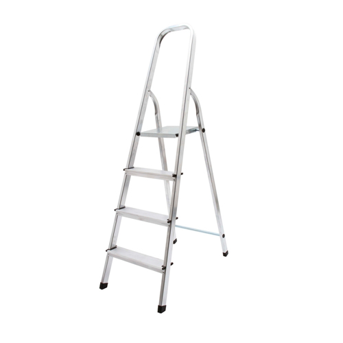 Стремянка алюм. 4 ступ. высота до платформы 88см, 45х11,6х157см, вес 2,87кг UFUK Турция, 1/1