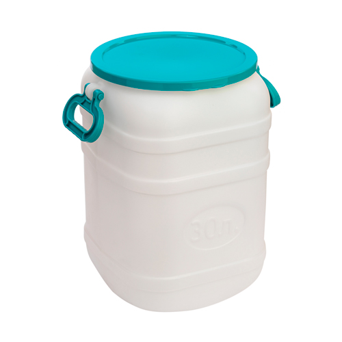 Канистра-бочка 30л, горл. 250мм, с навес. руч. , Альтернатива, м1144, 1/4