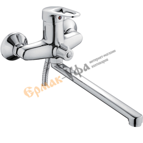 Смеситель для ванны LEDEME 2268-В шар длинный излив 300 мм, карт. 40мм. , 1/10