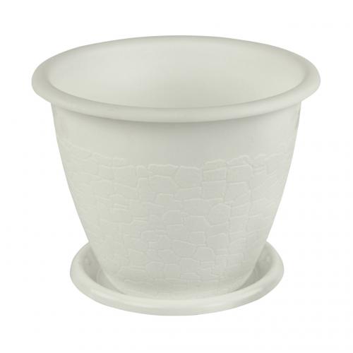 Горшок для цветов Розалия 3,2л, с поддоном, Альтернатива, м1523, 5/30