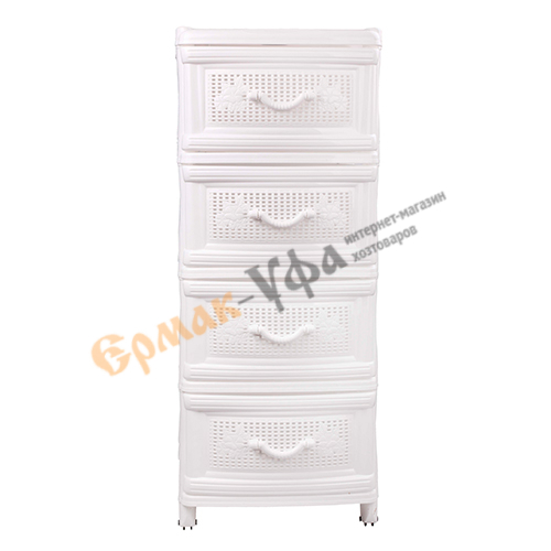 Комод 4-х секц белый, Альтернатива, м5507, 1/1