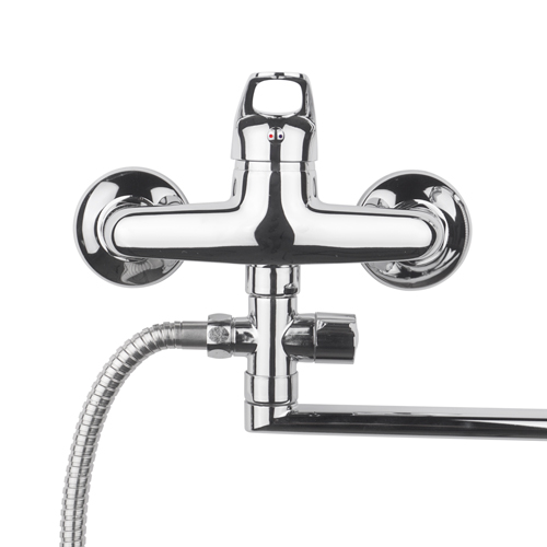 Смеситель для ванны DIKALAN D2115 длинный излив, 1/12