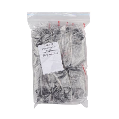Гвозди строит. , фасов. 50гр, 1,2х20 мм