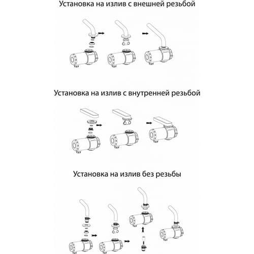Кран мгновенного нагрева АТЛАНТА АТН-7425 белый, 1/10