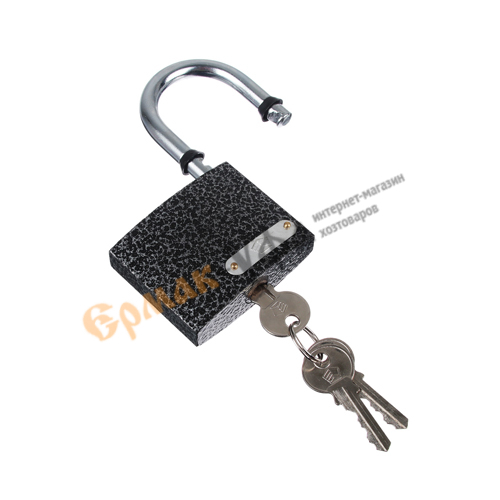 Замок навесной ЕРМАК влагонепрониц. металл 75мм, 1/12/48