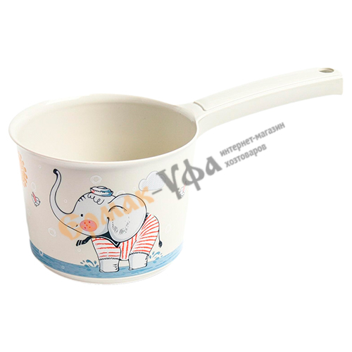 Ковш пластм. 1,5л ДЕКО, слоник, 1/16